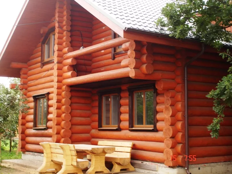 Строительство деревянных домов из клееного бруса и оцилиндрованного бр